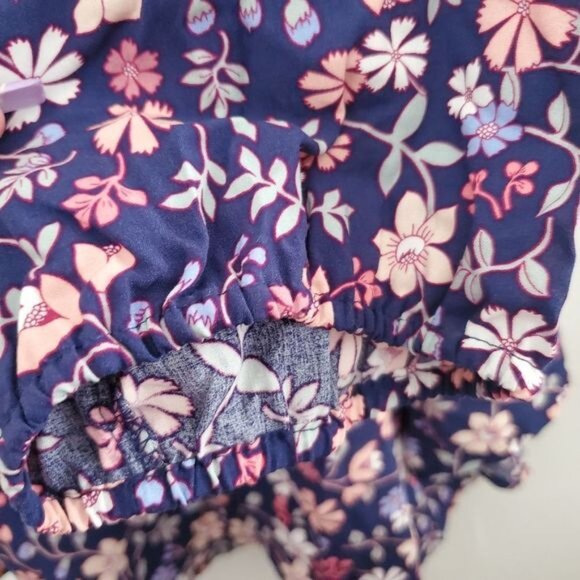 St John Bay Women's Size 3x Multicolored Floral Long Sleeve Blouse - Picture 6 of 8